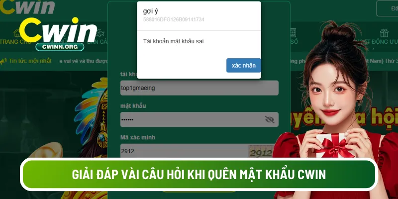 Giải đáp vài câu hỏi khi quên mật khẩu Cwin